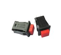 1PCS DS-429A DS-429B square button switch with lock self-reset switch 1PC(DS-429A Red Lock)