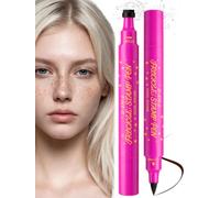 1Pcs Dual-Ended Freckle Stamp Pen, 2-in-1 Natural-Looking Fake Freckle Makeup Pens with Stamp & Precision Tip, Waterproof & Smudge-Resistant for Long-Lasting Natural Makeup Look
