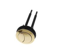 1PCS Dual Flush Toilet Tank Gold 48mm/58mm Chrome ABS Round Shape Push Buttons Bathroom Accessories(R4)