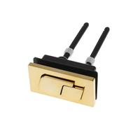 1PCS Dual Flush Toilet Tank Gold 48mm/58mm Chrome ABS Round Shape Push Buttons Bathroom Accessories(SQ)