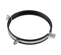 1pcs, Duct Clamp 160mm / 6 inch Bracket with Rubber Gasket, M8/M10 Thread, Steel Pipe Hanger 6 inch for Spiral Duct, Ventilation Pipe, Downpipe, Pipe Holder Wall or Ceiling Mount, by Steinberg14