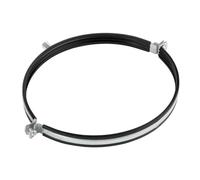 1pcs, Duct Clamp 250mm / 10 inch Bracket with Rubber Gasket, M8/M10 Thread, Steel Pipe Hanger 10 inch for Spiral Duct, Ventilation Pipe, Downpipe, Pipe Holder Wall or Ceiling Mount, by Steinberg14