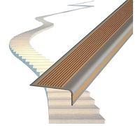 1pcs Durable Non-Slip Stair Nose Edging - 3 Inch Wide Outdoor Step Edge Protector Trim Strips for Ceramic Tiles(Color E,W7cm L160cm)