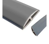 1pcs Durable PVC Carpet to Tile Transition Strip - 3.3ft to 65ft Long Edge Protector for Safe Flooring Transition(Gray,Length 4.0m(13ft))