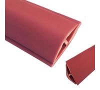 1pcs Durable PVC Carpet to Tile Transition Strip - 3.3ft to 65ft Long Edge Protector for Safe Flooring Transition(Red,Length 5m(16.5ft))