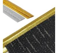 1pcs Durable PVC Floor Transition Strips - Anti-Slip Threshold for Smooth Flooring Transition in Doorways(Gold,Length 2m(6.5ft))