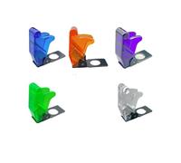 1PCS Dust and water protection cover Toggle rocker arm button switch Flip cover anti-contact 12mm nut cover E-TEN cap(White transparent)