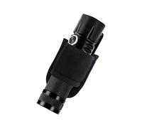 1pcs Duty Belt Flashlight Holster, Open Top D Cell Tactical Flashlight Holster Nylon Light Holster Pouch Handheld Flashlight Holder Torch Holder Fits 2inch, 2.25inch Work Belts (Black)