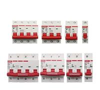 1PCS DZ47 400V 1-4P 3-125A C Type Mini Circuit Breaker MCB Short Overload Circuit Protector 35mm Din Rail Mount Breaking Capacity 6KA(50A,3)
