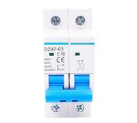 1Pcs DZ47-63 2P 16-63A Din Rail Double Pole MCB Overload Short Circuit Protector for Industrial Machine Wiring(50A)