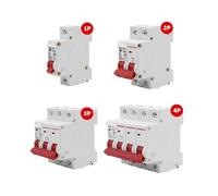 1PCS DZ47-63 AC 230V-400V 1P-4P 6A-63A Miniature circuit breaker overload short circuit protector household air switch DIN rail(3P-31,6A)