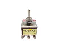 1PCS E-TEN 403 10A/380VAC 15A/250VAC 3 Position 4PDT ON/OFF/ON 12 Pin Toggle Switch brown(403)