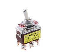 1PCS E-TEN1021 1221 1321 15A/250V 6 pin Waterproof Switch Cap On-Off-On ON-OFF Miniature Toggle Switches Brown IDGTTLDF(E-TEN 1322)