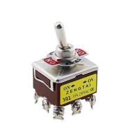 1PCS E-TEN1021 1221 1321 15A/250V 6 pin Waterproof Switch Cap On-Off-On ON-OFF Miniature Toggle Switches Brown IDGTTLDF(E-TEN 302)