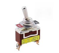 1PCS E-TEN1021 1221 1321 15A/250V 6 pin Waterproof Switch Cap On-Off-On ON-OFF Miniature Toggle Switches Brown IDGTTLDF(E-TEN 1021)