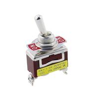 1PCS E-TEN1021 1221 1321 15A/250V 6 pin Waterproof Switch Cap On-Off-On ON-OFF Miniature Toggle Switches Brown IDGTTLDF(E-TEN 1121)