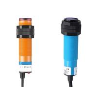 1pcs E3F-DS10 Detection Distance 10cm Diffuse Reflection Sensor Switch DC6-36V AC90-250V NPN/PNP1(DC Three wire PNP NO,Blue color)