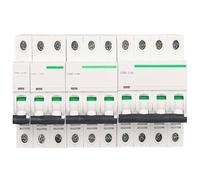 1PCS Electric Acti9 iC65N 1P MCB Miniature Circuit Breaker C 1A 2A 4A 6A 10A 16A 20A 25A 32A 40A 50A 63A Air Switch(3P,25A)