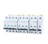 1pcs electric Mini Circuit Breaker Acti 9 iC65N 1p 2p 3p 4p D type 1A 2A 3A 4A 6A 10A 16A 20A 25A 32A 40A 50A 63A AC(1P,10A)