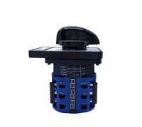 1PCS Electric Selector Ammeter Changeover Rotary Cam Switch 20A Four Position 3 Poles Control Motor Silver Contact