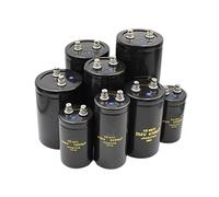 1pcs Electrolytic Capacitors 400V 450V 1000UF 1500UF 2200UF 3300UF 4700UF 5600UF 6800UF 10000UF Spot Screw Feet 105c AMNzOgOdL (Size : 250v10000uf 63.5x130)