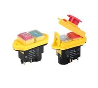 1pcs Electromagnetic Push Button Switch Magnetic Slicer Undervoltage Protection Power Start KLD 220V(YCZ2-B01 8A)