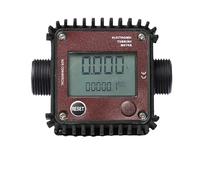 1pcs Electronic Flowmeter K24 Digital Fuel Flow Meter Methanol Water Inline Liquid LCD Display