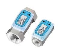 1PCS Electronic Turbine Flow Meter Aluminum Alloy Digital Liquid Oil Diesel High Precision Portable Industrial Sensor Low Repeatability, High Sensitivity(Model4)