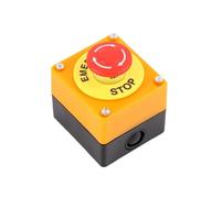 1pcs Elevator Pit Car Roof Mushroom Emergency Stop Button Plastic Shell Red Sign Push Button Switch AC 660V 10A NO+NC LAY37-11ZS
