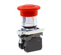 1Pcs Emergency Stop Mushroom Push Button Switch Fits Xb4-bs542 Spring 1NC/2NC(1Nc)