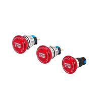 1pcs Emergency Stop Power Button Switch - Stainless Steel Mushroom Head - 1NO/1NC & 2NO/2NC Options for Control(22MM-3PIN Big head)