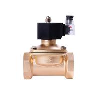1PCS EPDM-Seal Solenoid Valve 2 Inch Brass Normally Closed Solenoid Valve DN50 with LED Power Indicator(G_110VAC_EPDM-SEAL)