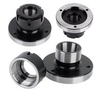 1pcs ER16 ER20 ER50 ER25 ER32 ER40 125mm 80mm 100mm Flange Four Axis Collet Fixture Chuck for CNC Milling Lathe Tools