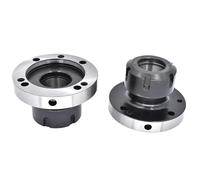 1pcs ER16 ER50 ER25 ER32 ER40 125mm 80mm 100mm Flange Four Axis Collet Fixture Chuck for CNC Milling Lathe Tool(ER25-D80 (7 Hole))