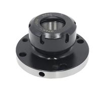 1PCS ER32 100mm 80mm Diameter Mini Flange Four Cartridge Collet Fixture Chuck for Milling Table Machine Lathe Tool(ER32-D80)