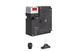 1PCS ESDL Plunger-Type Electromagnetic Lock Safety Door Switch-Power-Cut Opening, Forced Break, Gold-Plated Contacts, DC24V IP67(ESDL-1EDA-B 1NC 1NO)