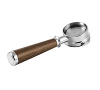 1pcs Espresso Coffee Maker Bottomless Portafilter with Walnut Handle for Coffee