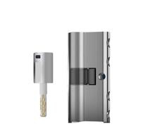 1pcs European Standard All-Copper Lock Cylinder with 8 Master Keys - Super C-Level Anti-Theft Door Lock for Household Security(45+45=90)