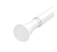 1Pcs Extendable Curtain Poles 58-120cm Tension Rod White Adjustable Tension Rods for Curtains Shower Curtain Pole Curtain Poles No Drilling Spring Tension Rod for Window,Wardrobe and Bathroom