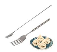 1PCS Extendable Fork 22.1 to 64.6cm Stainless Steel Telescopic Extending Fork Retractable Toasting Fork Perfect for Dinner, Barbecue & Toasting