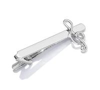 1pcs Fashion Men Tie Clip Treble Clef Piano Score Tie Clip Musical Note Tie Clip Cufflinks Business Tie Clip Necktie Clips Professional design