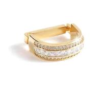 1Pcs, Fashionable Men's D-Shaped Tie Clip, Tie Ring, Suitable for Wedding and Business Suit Accessories,2.5x0.7cm