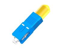1pcs FC SC ST LC Male to Female Fiber Optic Connector FTTH Singlemode Adapter for Visual Fault Locator Optical Power Meter(SC male to ST female)