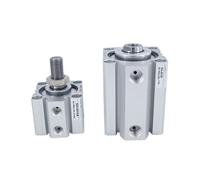 1PCS Female/Male Thread bore 40mm Stroke 5/10/25/30/40/50/75/100mm Double Acting Actuator SDAS40 Compact air Piston Cylinder Magnet(25mm,Female Thread)