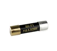 1pcs Fever Grade Single Crystal Silver Nano Fuse CD Tube Amplifier Power Amplifier Socket Gold-Plated Cap Audio Fuse Protected circuits (Color : 6.3a)
