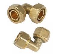 1pcs Fit Tube IDxOD 12x16/14x18/16x20/20x25/26x32mm PEX-AL-PEX Elbow Pipe Fitting Brass Connector for Floor Heating(12x16mm)