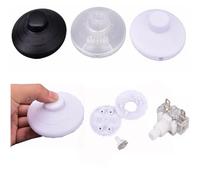 1pcs Floor Lamp Foot Switch On Off Halfway Round Foot Reset Button Switch(Black)