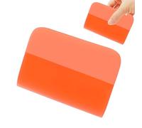 1Pcs Floor Squeegee, Soft Car Window, Tough and Durable Small Squeegee, Silicone Scraper, Wallpaper Smoother Tool for Car Wrap, Wallpaper, Window Decoration, Etc. (Orange)