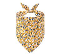 1Pcs Floral Dog Bandana,Spring Daisy Flower Pet Triangle Bib Scarf Washable Dog Neckerchief Adjustbale Dogs Scarfs Yellow Bandanas Clothing & Accessories for Large Medium Dogs and Cats