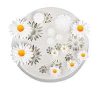 1PCS Flower Polymer Clay Molds Miniature Silicone Daisy Polymer Clay Molds for DIY Craft Jewelry Making Mini Clay Molds for Polymer Clay Earrings Decoration